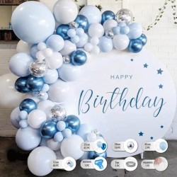 Set de Globos Azules Baby Blue