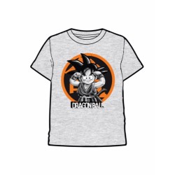 CAMISETA DRAGON BALL GOKU NIÑO GRIS S