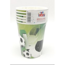 Vasos de Fútbol para Fiestas, Cumpleaños, Eventos y Celebraciones