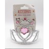 Tiara Princesa Corona Corazón Rosa