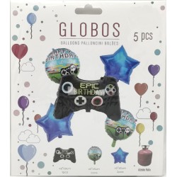 Conjunto Globos de Videojuegos Decoración Fiesta Cumpleaños