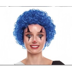 Peluca de Payaso Azul