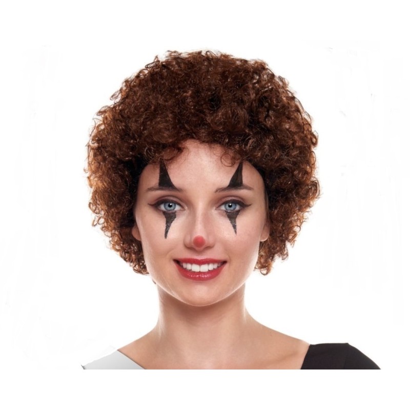 Peluca de Payaso Marrón