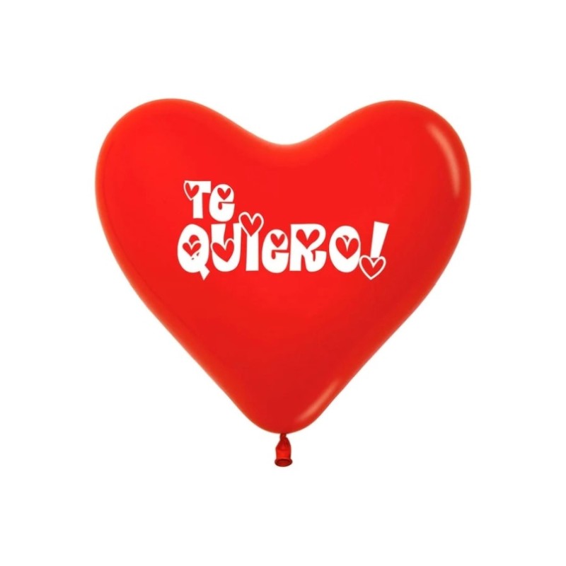 Globo Corazón Rojo bolsa 12 un