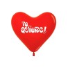 Globo Corazón Rojo bolsa 12 un