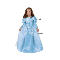 DISFRAZ PRINCESA AZUL NIÑA INFANTIL MARIPOSAS
