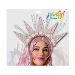 DIADEMA PRINCESA ROSA BRILLANTE