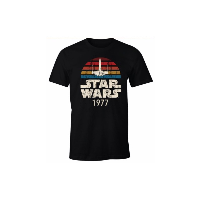CAMISETA STAR WARS 1977 NEGRO T.XXL