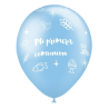 Globo Mi Primera Comunión Azul Bolsa 8 unidades
