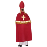 Disfraz Hombre Obispo con Túnica, Capa, Estola y Sombrero para Adulto
