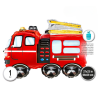 Globo Foil Camión de Bomberos Rojo - 68x59 centímetros