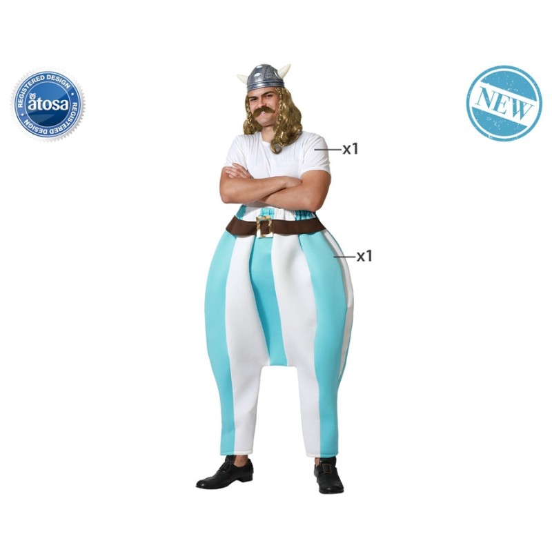 DISFRAZ GALO AZUL HOMBRE ADULTO