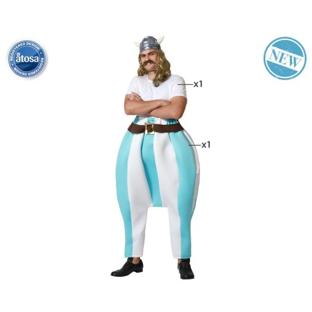 DISFRAZ GALO AZUL HOMBRE ADULTO