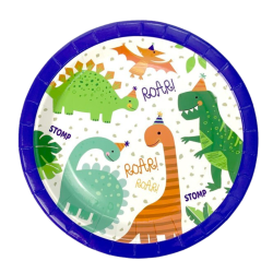 Platos Dinosaurios - 6 unidades - 23 cm.