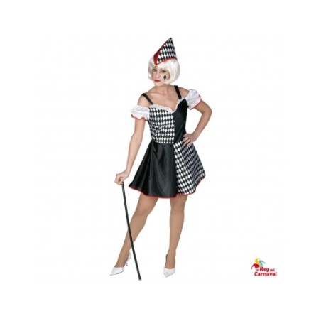 Disfraz Arlequina Adulto Talla M