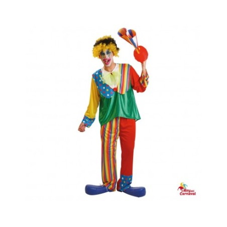 Disfraz Payaso Hombre Talla M-L
