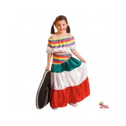 Disfraz Mejicana 2-3 Años