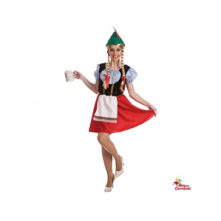 Disfraz De Tirolesa Adulto Talla M