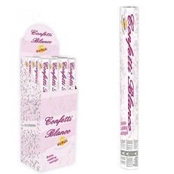 Cañon de Confeti Blanco 50 cm.