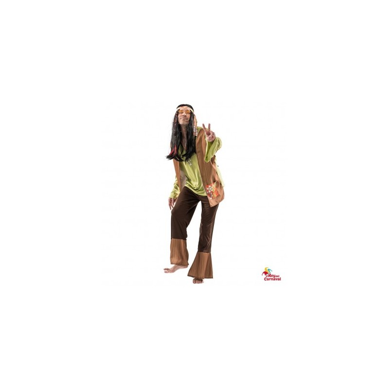 Disfraz De Hippy Hombre Talla M-L
