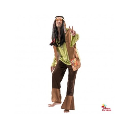 Disfraz De Hippy Hombre Talla M-L
