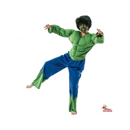 Disfraz De Forzudo Verde 6-7 Años