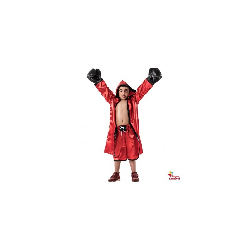 Disfraz De Boxeador Rojo 3-5 Años