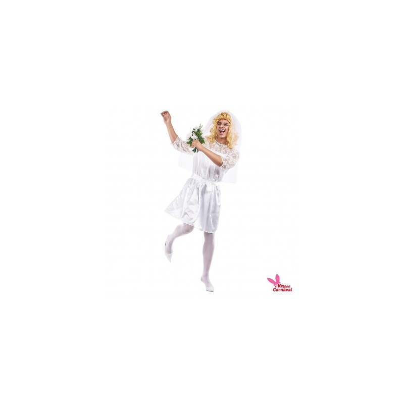 Disfraz Novia Hombre Adulto Talla M-L