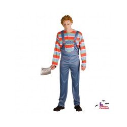 Disfraz Muñeco Diabolico Adulto Talla M-L