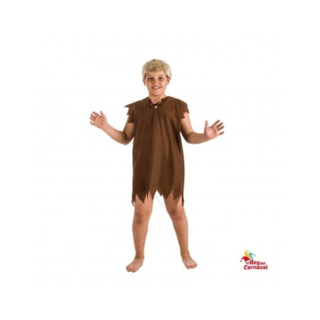 Disfraz Troglodita Marron 8-10 Años