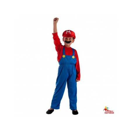 Disfraz Fontanero Videojuego 4-6 Años