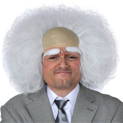 Peluca Blanca con Calva