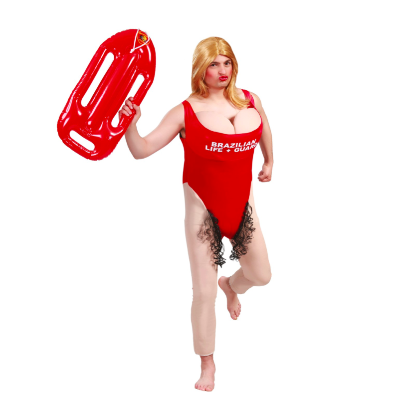 Disfraz de Vigilante de la Playa Adulto - Look Retro de Serie TV