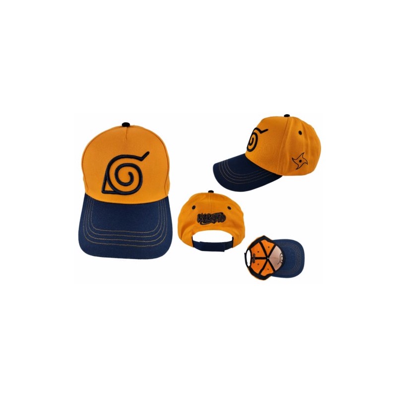 GORRA NARUTO BEISBOL LOGO NARANJA/AZUL