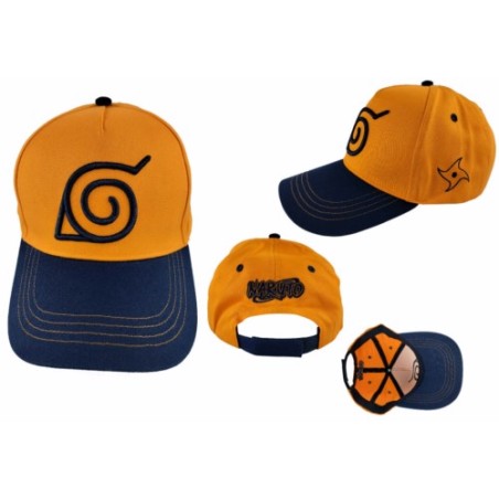 GORRA NARUTO BEISBOL LOGO NARANJA/AZUL