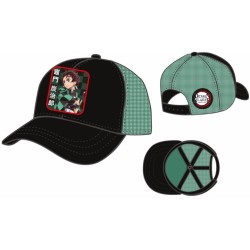 GORRA DEMON SLAYER TRUCKER TANJIRO NEGRO/VERDE