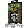 QW DADOS CELTIC REVISED GREY & BLACK DICE SET (7)
