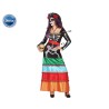 DISFRAZ ESQUELETO MEJICANO MUJER ADULTO VESTIDO LARGO