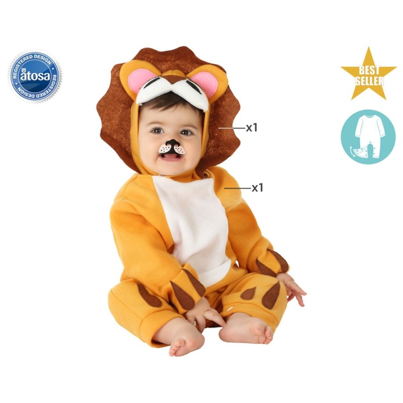 DISFRAZ LEON NIÑO BEBÉ