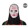 MASCARA HALLOWEEN PVC MUERTO VIVIENTE BLANCO