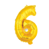Globo Números en Color Dorado Longitud 86 cm.