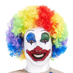 Peluca Payaso Rizada Multicolor