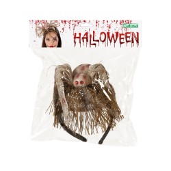 DIADEMA HALLOWEEN ARAÑA VOO DOO MARRÓN