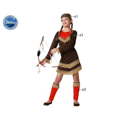 DISFRAZ INDIA ROJO NIÑA INFANTIL TRAJE