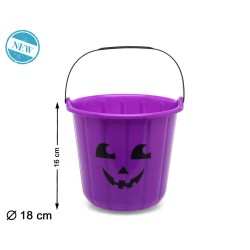 CUBO CALABAZA 16 X 18 CM  MORADO SONRISA