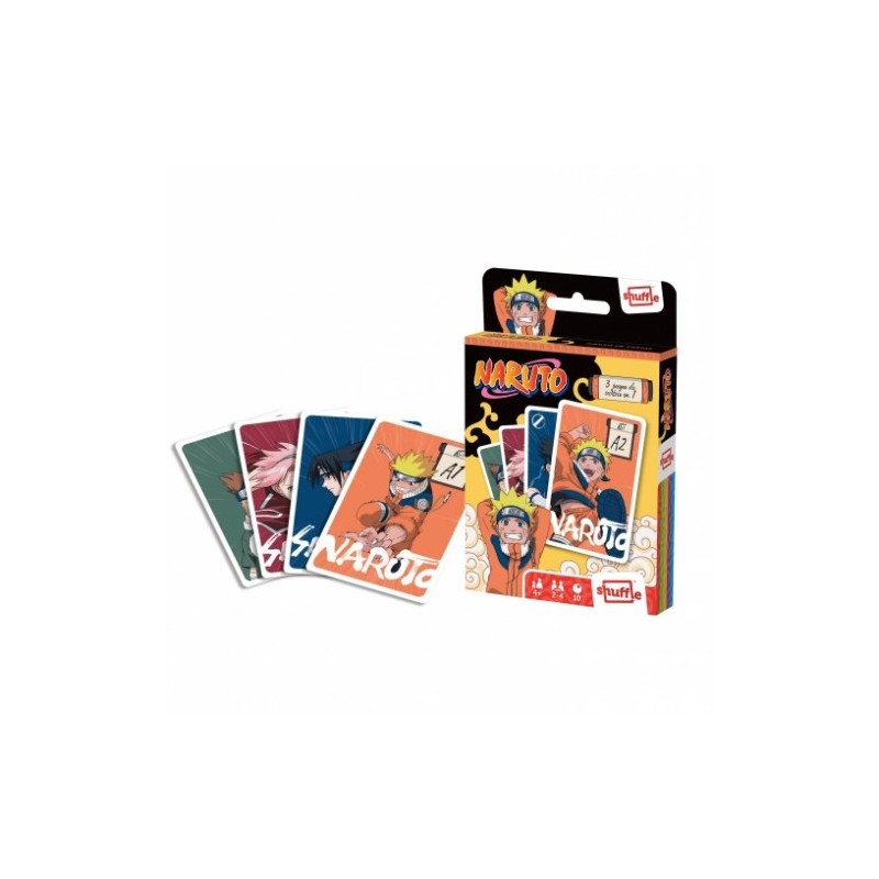 JUEGO CARTAS SHUFFLE 3 EN 1 NARUTO