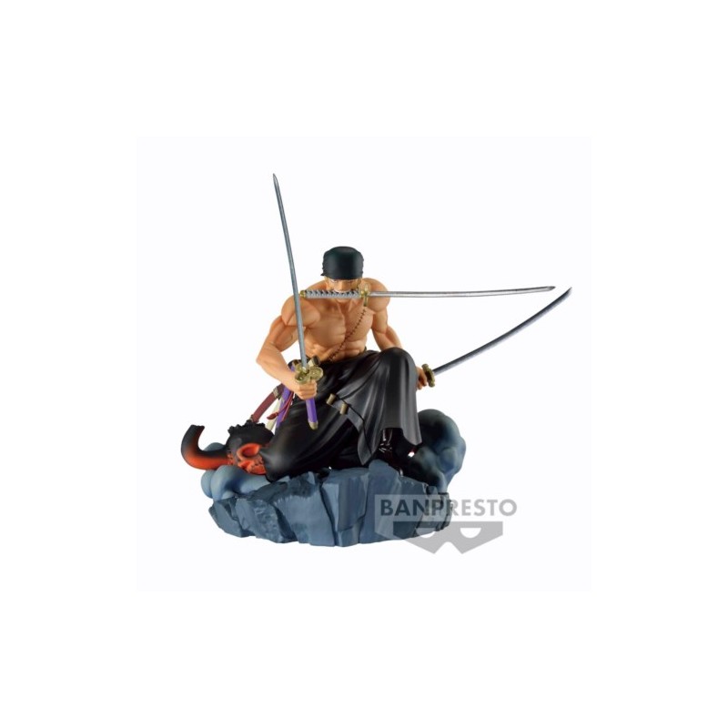 FIGURA BANPRESTO ONE PIECE DIORAMA ZORO 15 CM