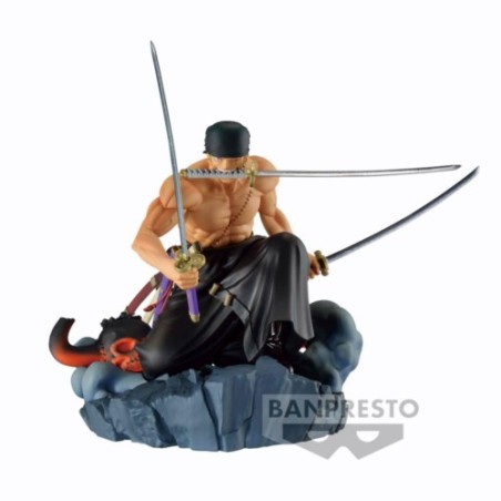 FIGURA BANPRESTO ONE PIECE DIORAMA ZORO 15 CM