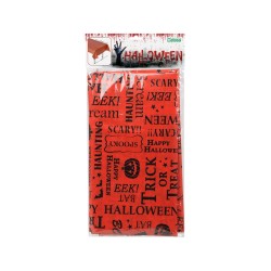 MANTEL HALLOWEEN 120X240CM TRICK OR TREAT NARANJA