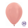 Globo Latex Sempertex Color Metal Rosa Dorado Alto 30cm - Bolsa 50 Unidades
